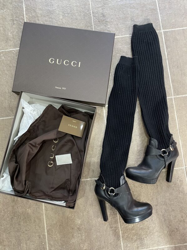 Gucci knit Over Knee Boots UK37