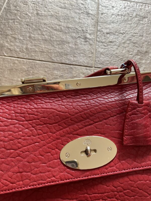 Mulberry Suffolk Handbag in red - Image 3