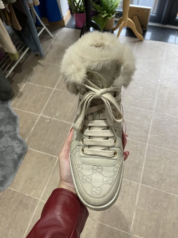 Gucci Fur Hi-Top UK37 - Image 3