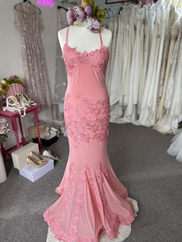 Forever a unique Coral Gown UK12