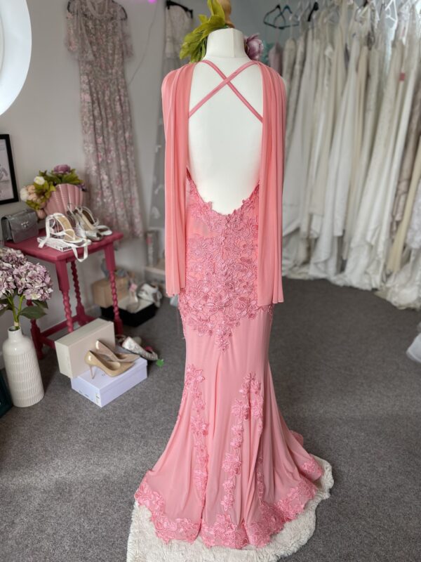 Forever a unique Coral Gown UK12 - Image 4