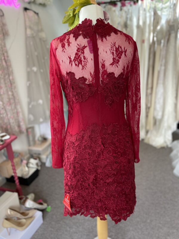 Forever Unique Red Lace Dress UK12 - Image 4