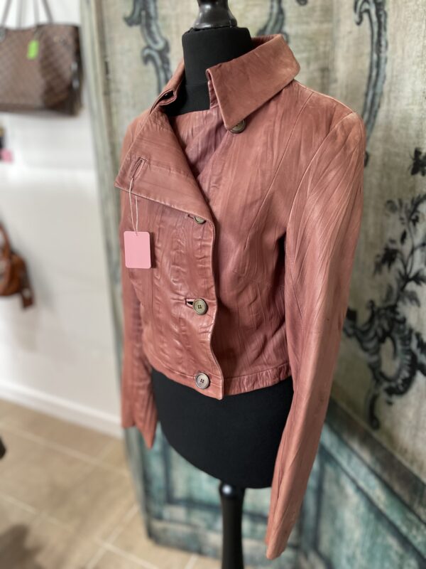 Roland Mouret Leather Jacket UK8 - Image 3