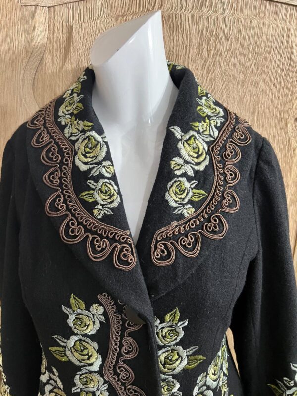 Max Mara Embroidered coat UK10 - Image 3