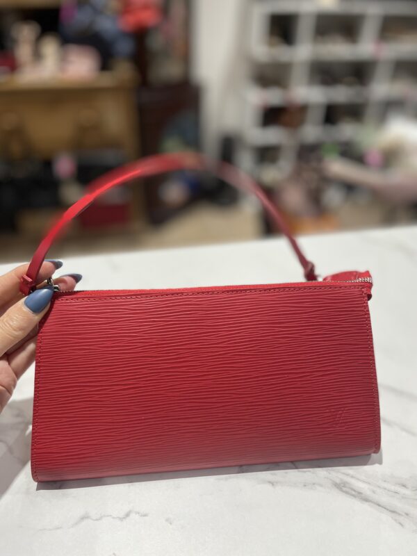 Louis Vuitton Red Belvedere Pochette - Image 2