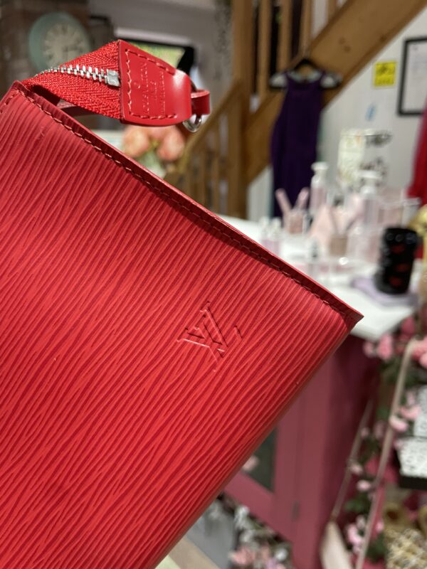 Louis Vuitton Red Belvedere Pochette - Image 5