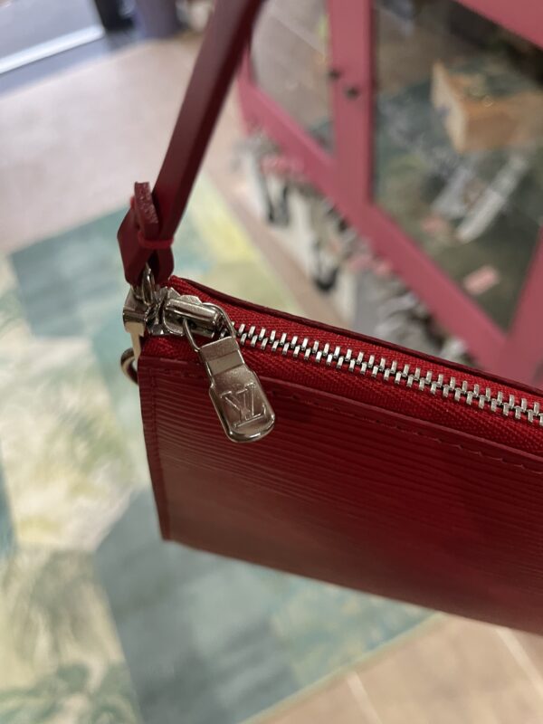 Louis Vuitton Red Belvedere Pochette - Image 7