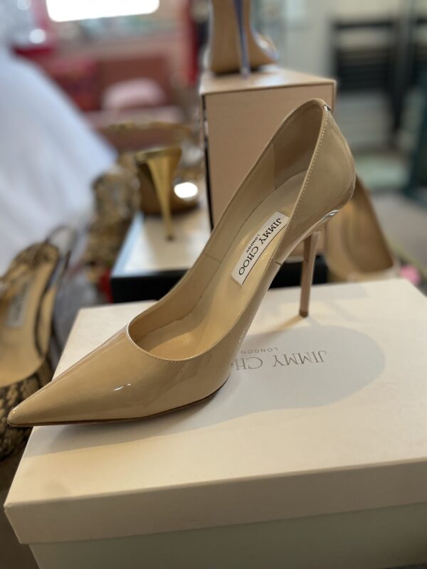 Jimmy Choo Nude Patent Courts 38.5