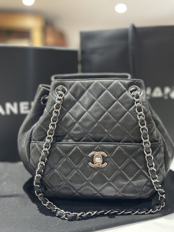 Chanel Large Lambskin Bucket Bag