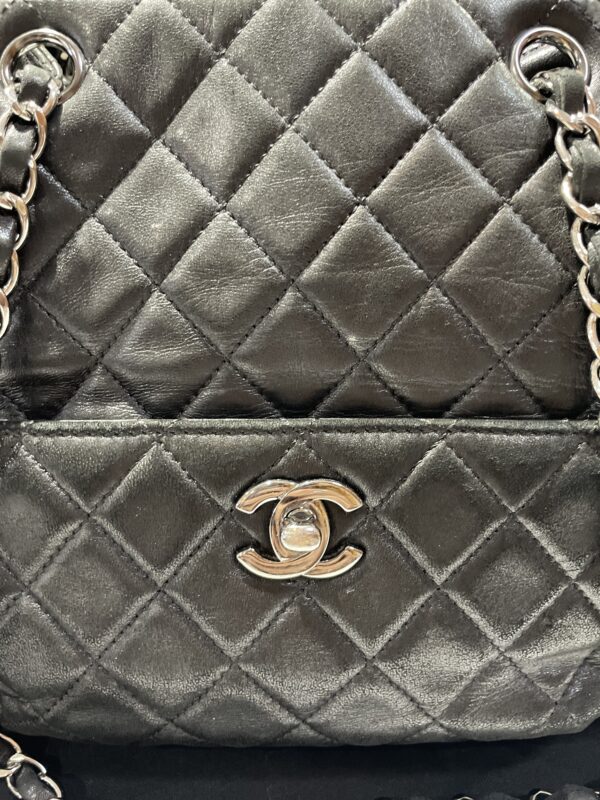 Chanel Large Lambskin Bucket Bag - Image 3