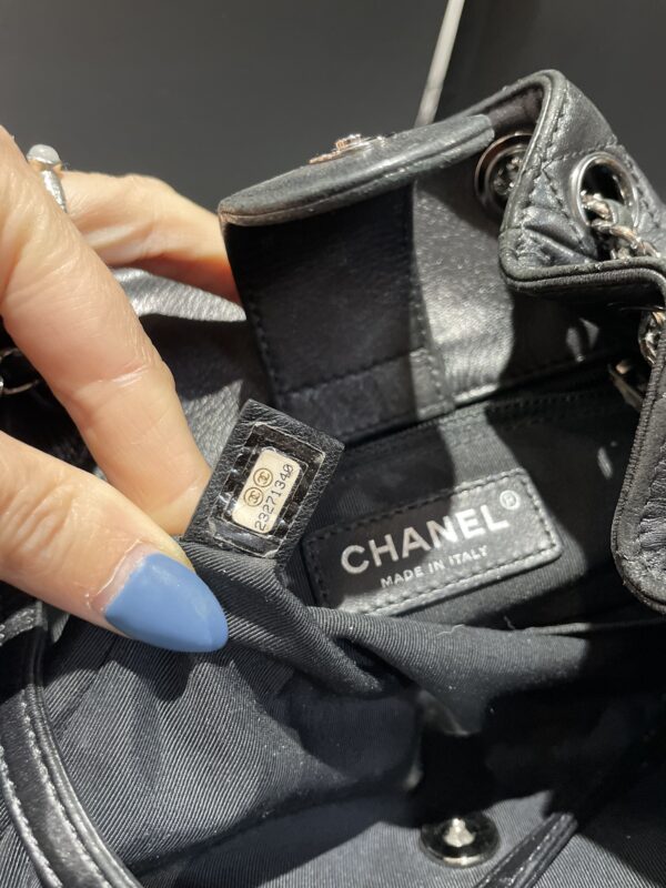 Chanel Large Lambskin Bucket Bag - Image 6