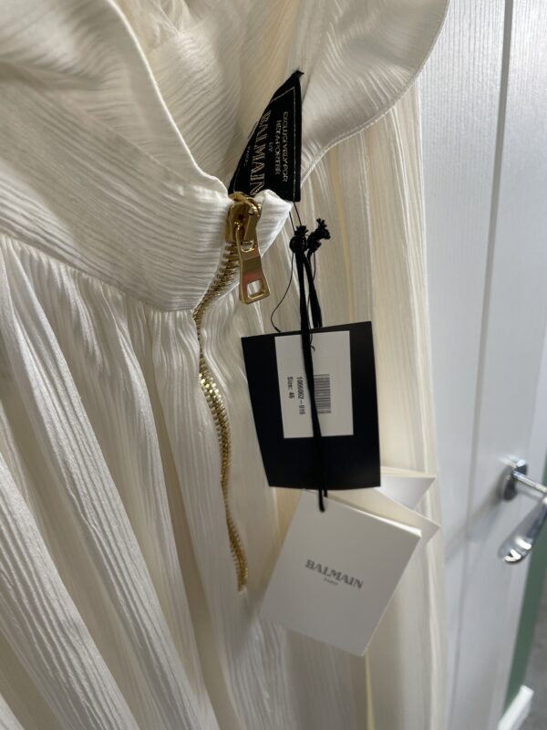 Balmain White Dress EU46- UK14 - Image 9
