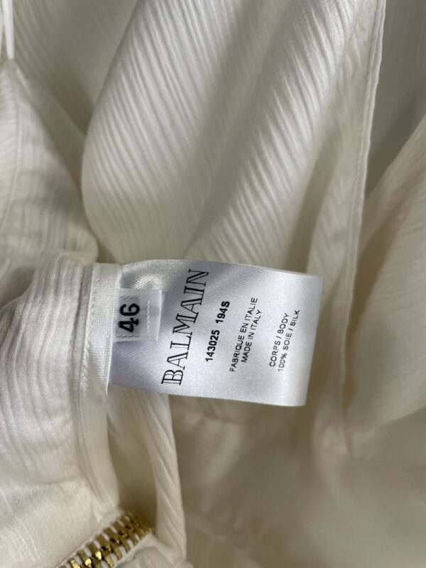 Balmain White Dress EU46- UK14 - Image 12